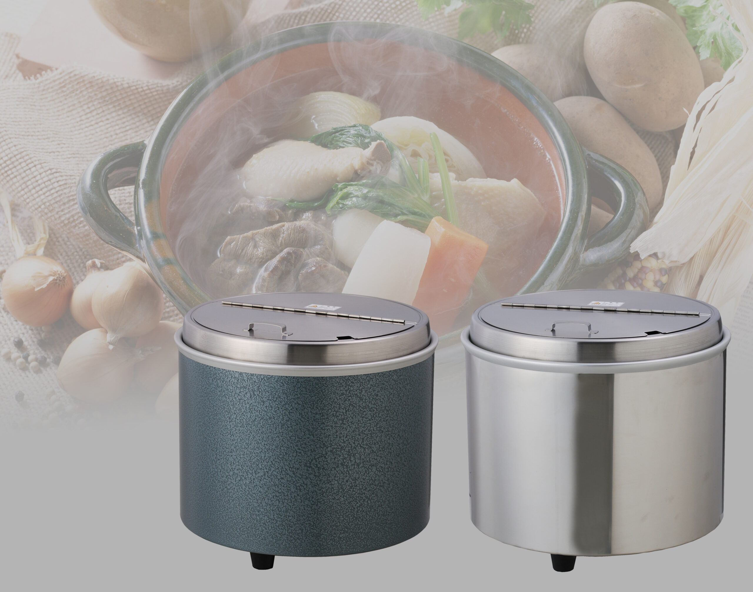 A725 撓 8L湯煎式スープジャースープウォーマー熱研エバーホット業務用 